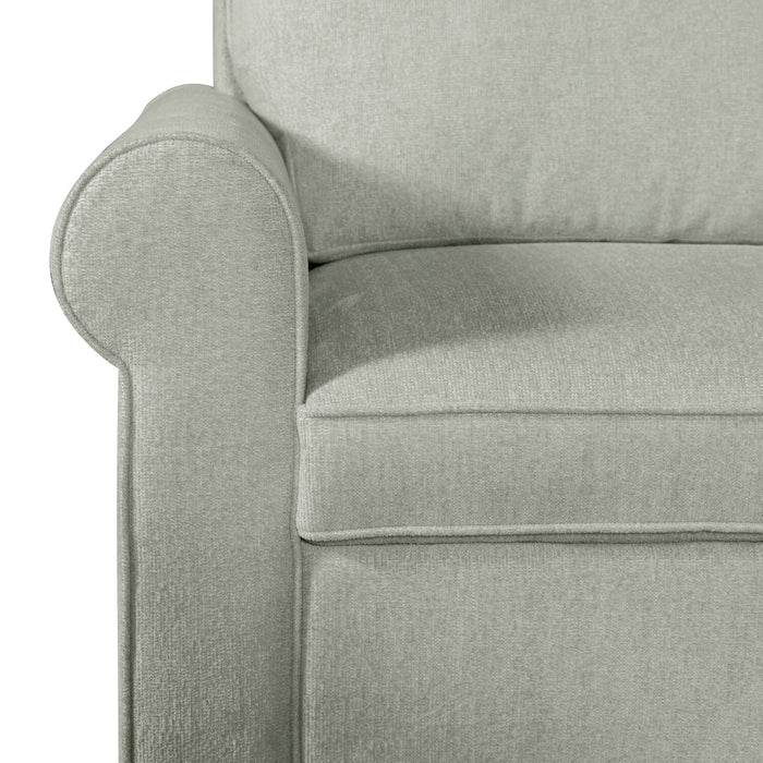 Haven 4-Piece Chenille Left-Facing Sleeper Sectional - Seafoam