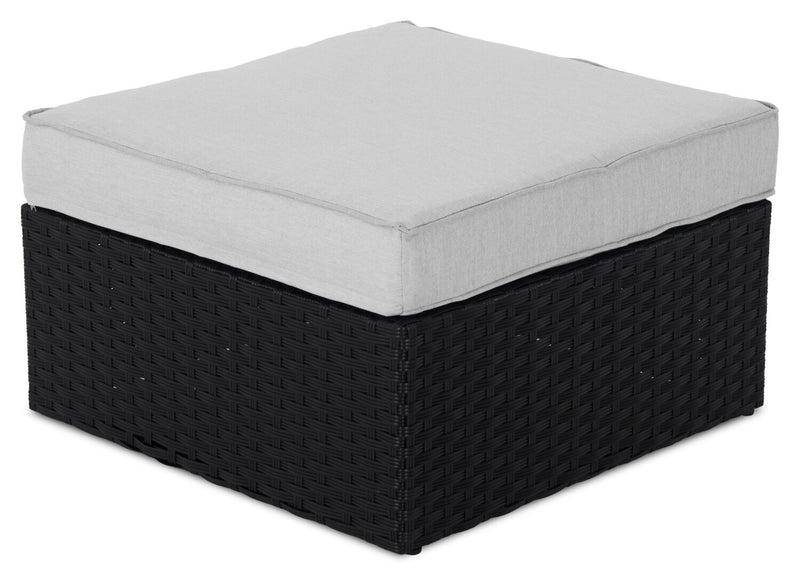 Barbados 6-Piece Patio Set with Ottoman – Grey