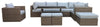 Naples 2-Piece Patio Ottoman Set - Grey