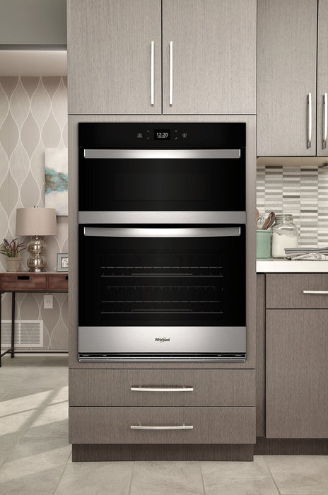 Whirlpool 27\" 5.7 Cu. Ft. Electric Combination Wall Oven with Air Fry - Fingerprint Resistant Stainl… 
