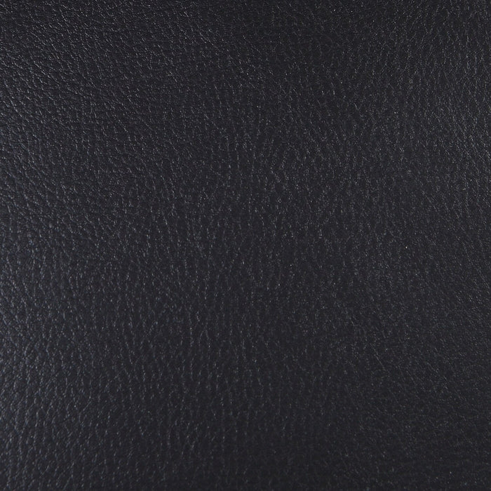 Drake 41.5\" Leather-Look Fabric Chair with Pull-Out Ottoman and Flip-Up Headrest - Black 