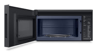 Samsung 2.1 Cu. Ft. Over-the-Range Microwave with 400 CFM and Glass Touch Control - Matte Black - ME…