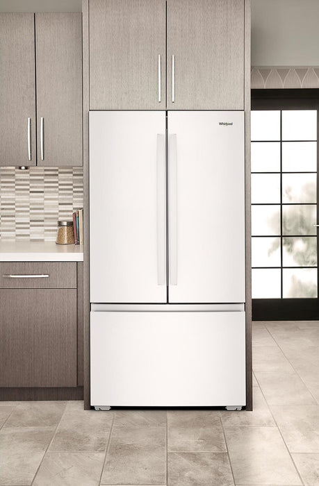 Whirlpool 36\" 24 Cu. Ft. True Counter Depth French Door Refrigerator – White - WRFC3036RW