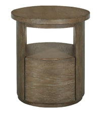 Eldon 22” Modern Round Solid Wood End Table with Storage - Porpoise