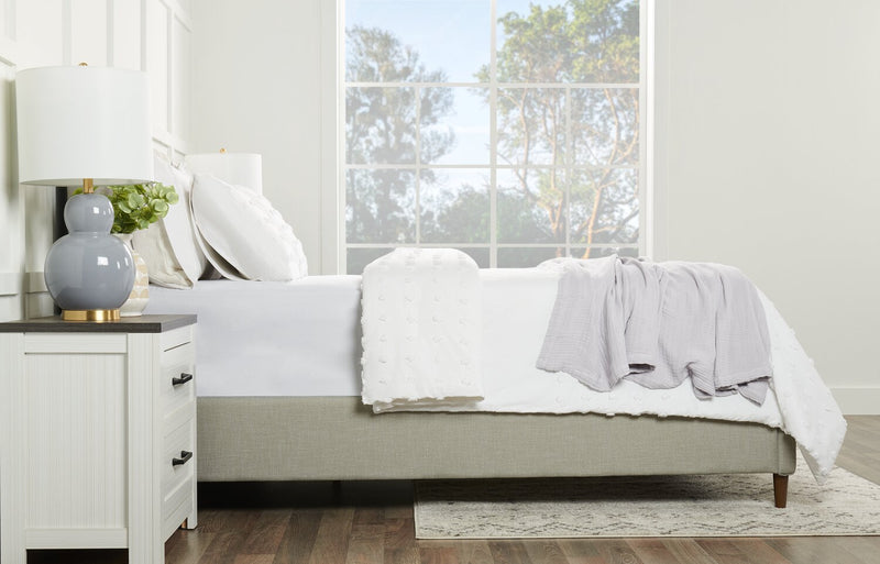 Veranda & Grove 4-Layer Queen Cotton Blanket - Grey