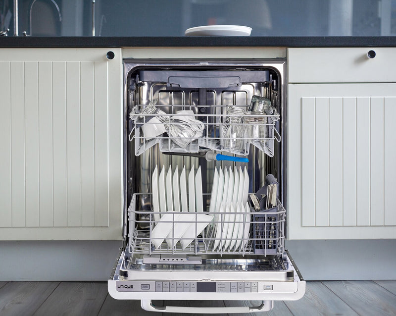 Classic Retro by Unique 24\" 45 dBA Top-Control Dishwasher - Marshmallow White - UGP-24CR DW W