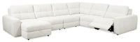Scott Living Elevate Modular 6-Piece Left-Facing Chenille Fabric Sectional - Beige