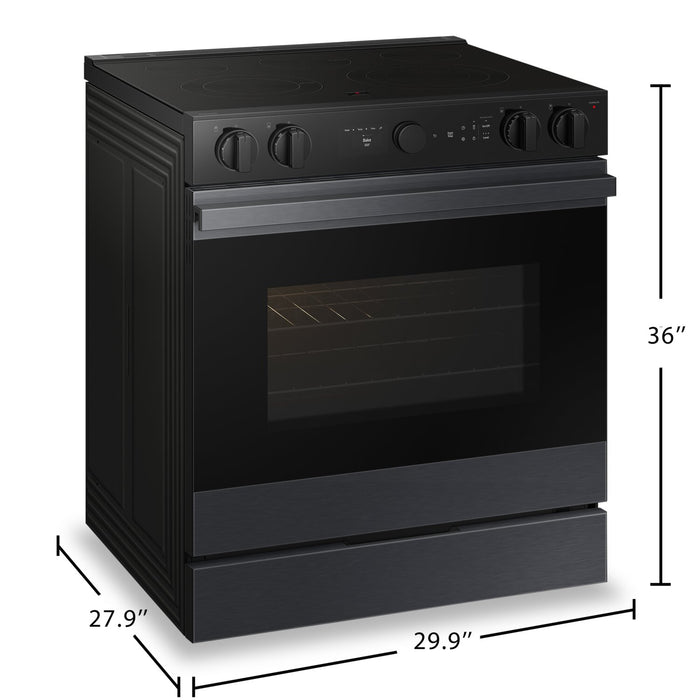 Samsung Bespoke 6.3 Cu. Ft. Smart Electric Range with Air Fry and Air Sous Vide - NSE6DG8500MTAC