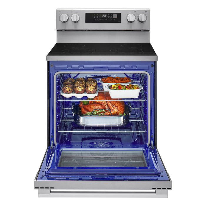 LG 30\" 6.3 Cu Ft. Smart Electric Range with Probake Convection® and EasyClean® - LREN6321YE 