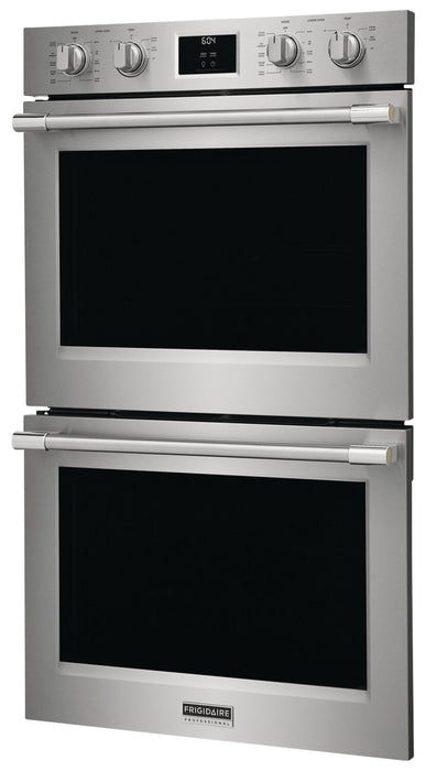 Frigidaire Professional 30\" 5.3/5.3 Cu. Ft. Electric Double Wall Oven with Total Convection - Smudge… 