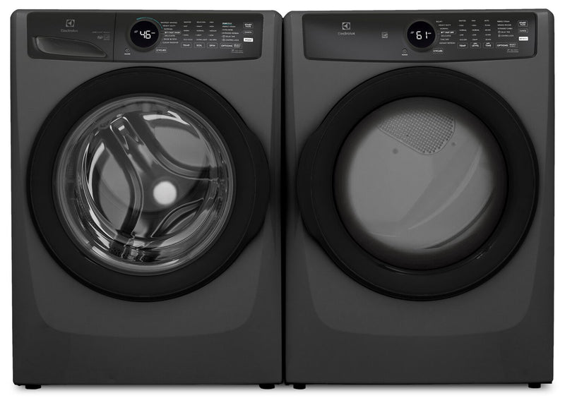 Electrolux 4.5 Cu. Ft. Front Load Perfect Steam™ Washer with LuxCare® Wash – Titanium – Stackable - ELFW7437AT