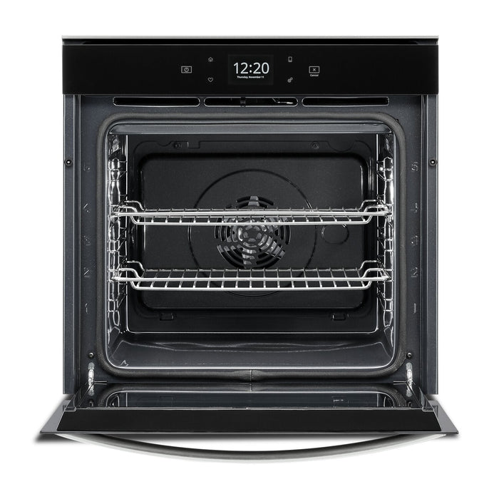 Whirlpool 24\" 2.9 Cu. Ft. Electric Single Wall Oven with True Convection - Fingerprint Resistant Sta… 