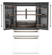 Café 36” 23.2 Cu. Ft. Smart Counter-Depth 4-Door French Door Refrigerator – Matte White - CJE23DP4WW2