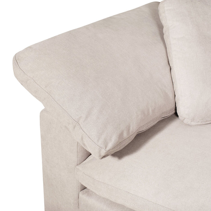 Eclipse 5-Piece Linen-Look Fabric Modular Sectional - Linen
