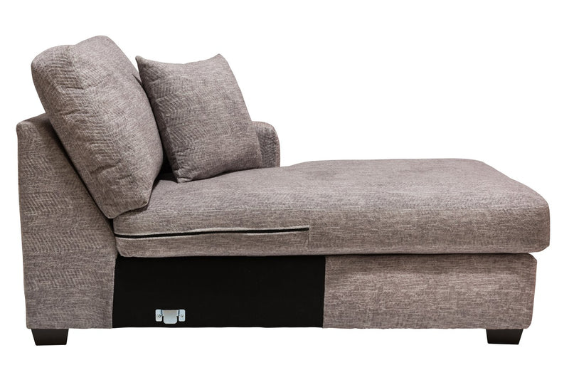Luxe 3-Piece Right-Facing Sectional - Zaftig Dove