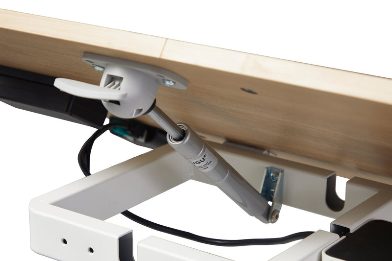 Aaron 26.77\" Height-Adjustable Office Desk with a Lift Top - Oak