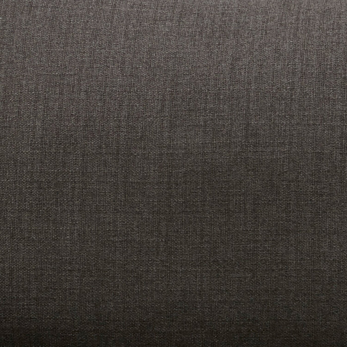Cindy Crawford Home Gena 78.7\" Linen-Look Fabric Condo Size Sofa with Removable Back Cushions - Charcoal Grey 