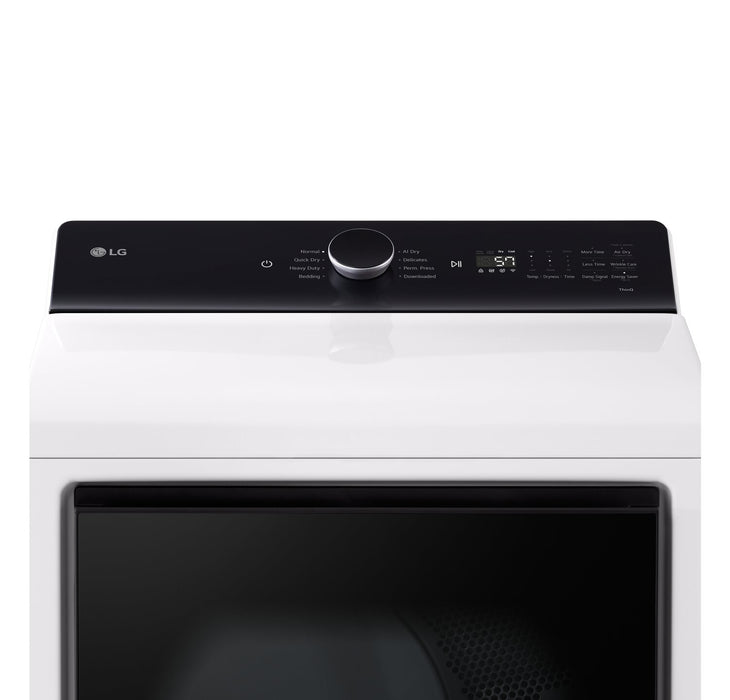 LG 7.3 Cu. Ft. Smart Ultra-Capacity Electric Dryer with EasyLoad™ Door - DLE8400WE