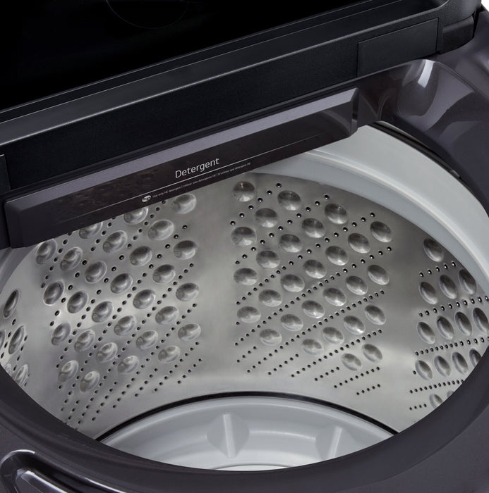LG 5.8 Cu. Ft. Smart Top-Load Washer with EasyUnload™ and AI Sensing - Platinum Black - WT8200CL