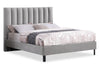 Amos Grey Channel Fabric Headboard - King
