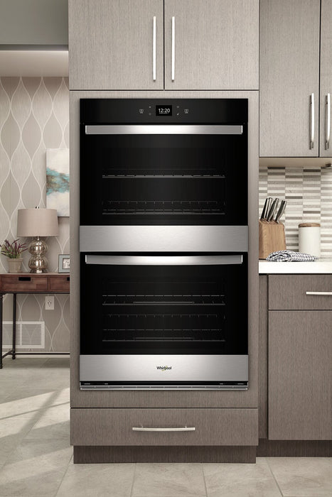 Whirlpool 27\" 8.6 Cu. Ft. Electric Double Wall Oven with Air Fry - Fingerprint Resistant Stainless S… 
