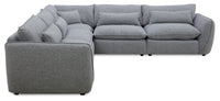 Monaco 5-Piece Sectional - Grey 