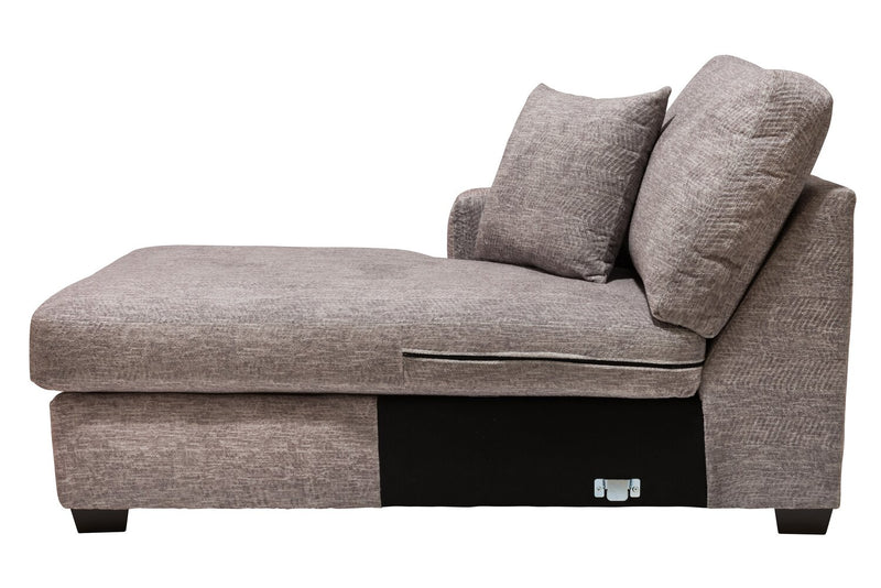 Luxe 3-Piece Left-Facing Sectional - Zaftig Dove