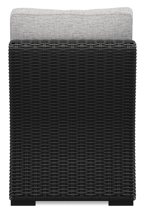 Jasper Patio Armless Chair - Black