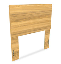 Riley Panel Bed with Headboard & Frame for Kids, Made in Canada, Natural - Twin Size 