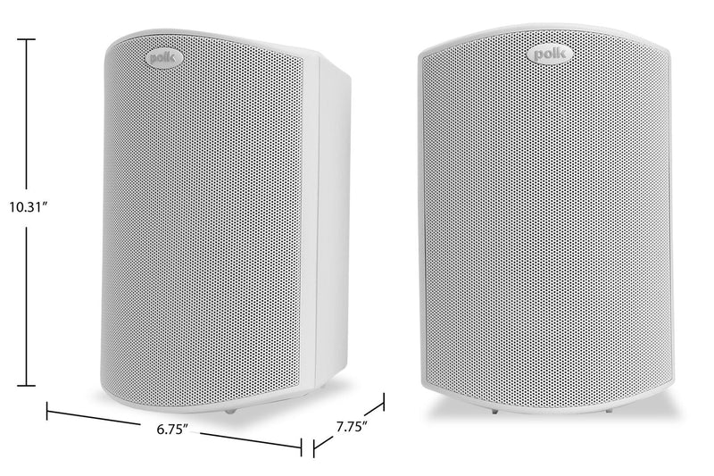 Polk Audio Atrium 5 White Outdoor Loudspeakers with 5\" Drivers – AM5088  