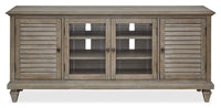 Baron Rustic 4-Piece Pine Entertainment Centre with Storage and Cable Management for TVs up to 70” 