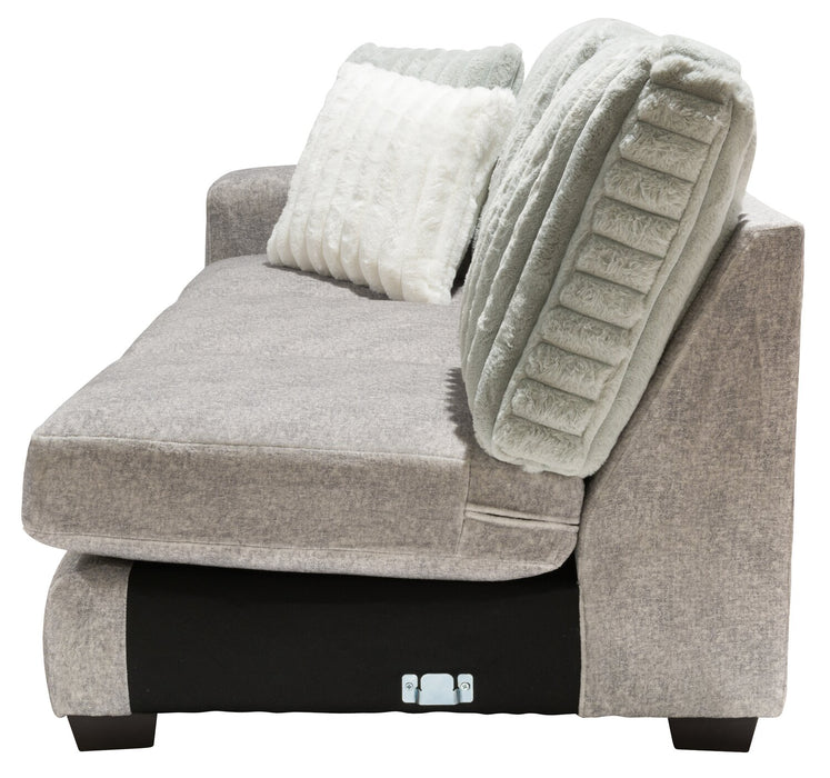 Koda 2-Piece Chenille Right-Facing Sectional - Plush Paloma
