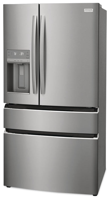 Frigidaire Gallery 36\" 21.5 Cu. Ft. Counter-Depth 4-Door French-Door Refrigerator - Smudge-Proof® … 