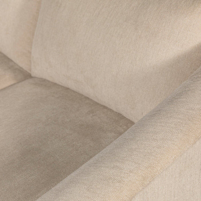 Envy 3-Piece Chenille Fabric Sectional - Almond Beige