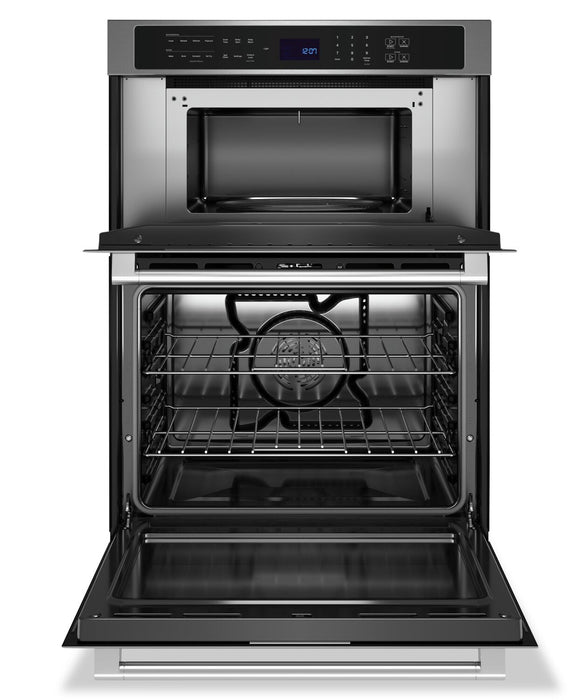Maytag 30\" 6.4 Cu. Ft. Electric Combination Wall Oven with True Convection - Fingerprint Resistant S… 