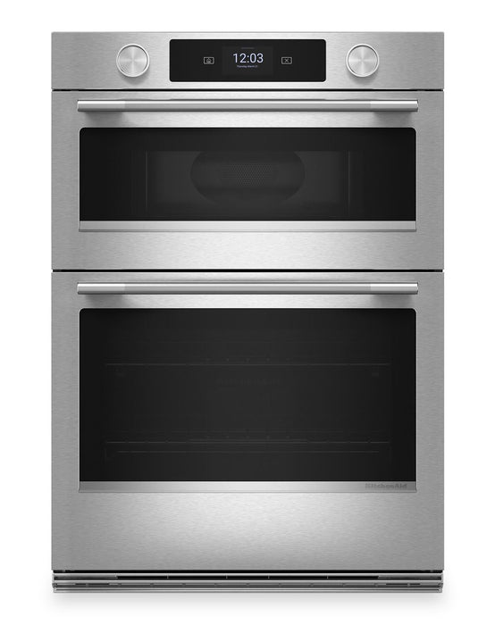 KitchenAid 30\" Smart Electric Combo Wall Oven - PrintShield<sup>™</sup> Stainless - KOEC730SPS