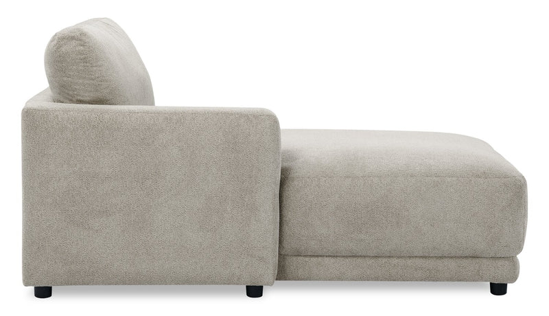 Voyage Modular Left-Facing Fabric Chair with Removable Back Cushions – Beige