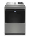 Maytag 6.0 Cu. Ft. Pet Pro Smart Top-Load Washer and 7.4 Cu. Ft. Front Load Electric Dryer – Radiant Silver