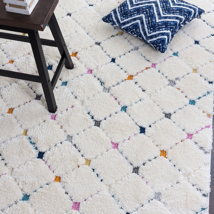 Robin Multi-Colour Moroccan Shag Area Rug - 6'7\" x 9'6\"
