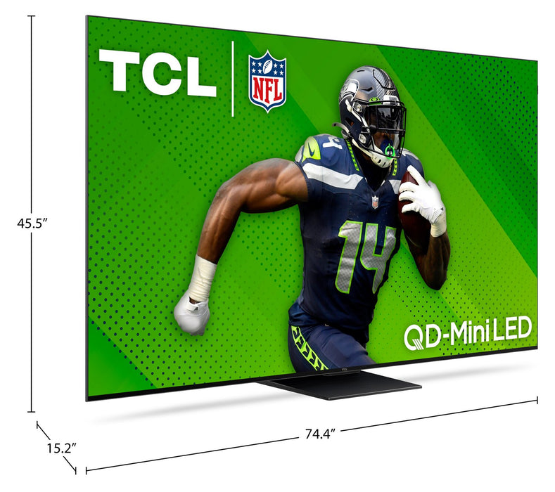 TCL 85\" Q Class 4K UHD QD-Mini LED Smart TV with Google TV
