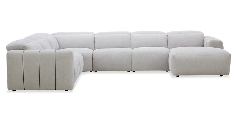 Presidio 6-Piece Right-Facing Power Reclining Sectional – Powder