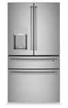 Cafe 36\" 22.3 Cu. Ft. Quad Door Refrigerator - Stainless - CXE22DP2PS1 