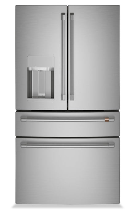 Cafe 36\" 22.3 Cu. Ft. Quad Door Refrigerator - Stainless - CXE22DP2PS1 