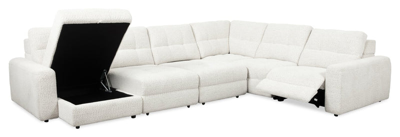 Scott Living Elevate Modular 6-Piece Left-Facing Chenille Fabric Sectional - Beige