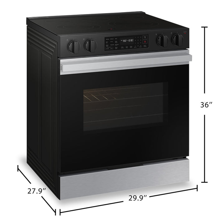 Samsung Bespoke 3 Series 6.3 Cu. Ft. Smart Electric Range with Air Fry - NSE6DG8300SRAC