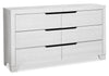 Elite Bedroom 6-Drawer Dresser, 58"W x 33"H - White