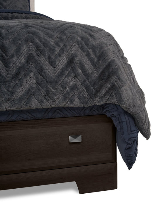Yorkdale 5-Piece Queen 6 Drawer Storage Bedroom Package - Brown