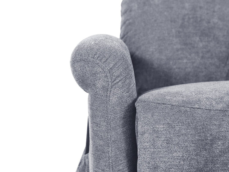 Ruben 32\" Chenille Fabric Power Lift Reclining Chair - Grey 