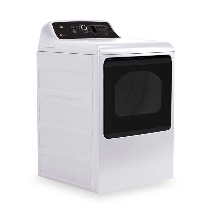 GE 7.4 Cu. Ft. Electric Dryer - White and Rose gold - GTD69EBPYWR