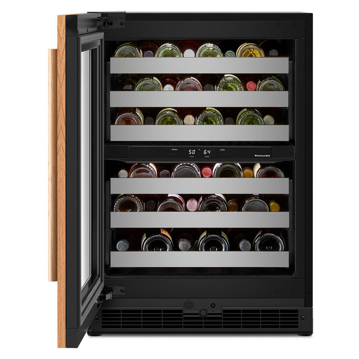 KitchenAid 24\" Undercounter Wine Cooler with Full-Extension – Panel Ready - KUWR324SPA